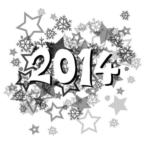 Nuevo año 2014 — Vector de stock