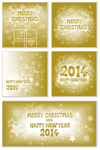 Weihnachten und Neujahr 2014 — Stockvektor
