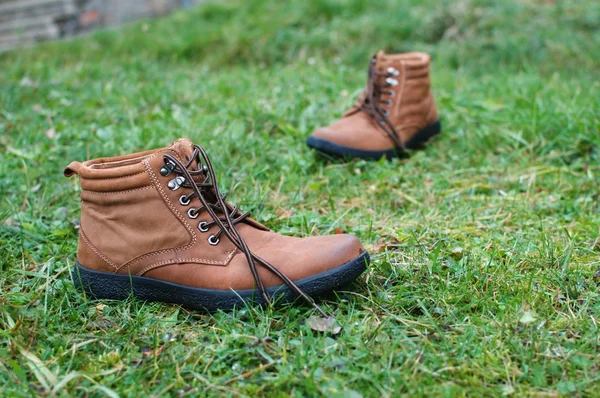 Brown boots — Stock Photo, Image