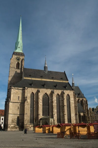 Catedral em Pilsen — Fotografia de Stock