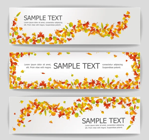 Autumn banners — Stock Vector