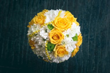 Gelin, düğün, düğün çiçekleri yay