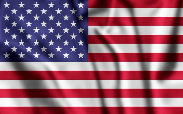 Αμερικανική σημαία κύματος κοντινό για Memorial Day ή 4η Ιουλίου — Φωτογραφία Αρχείου