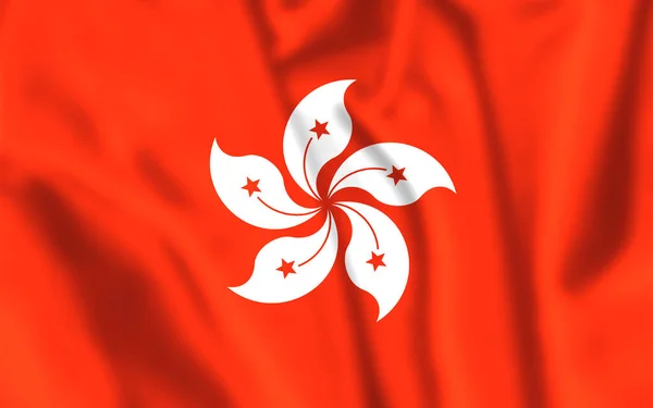 Hong Kong Special Administrative Region of the Peoples Republic of China Asia Flag — Stok fotoğraf