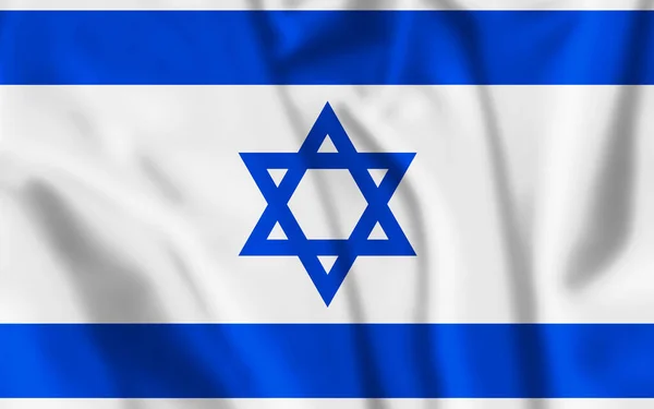Bandeira de Israel ilustração simples para o dia da independência ou eleição — Fotografia de Stock