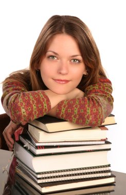 Kitaplı kız.