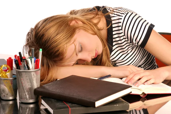 Slapende student — Stockfoto