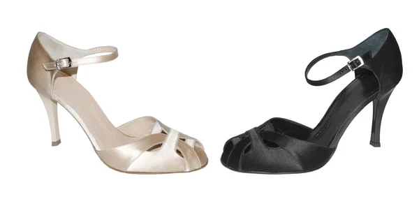 Zwarte & witte schoenen — Stockfoto