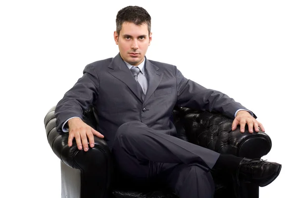 Businessman in a armchair — Stock Photo, Image