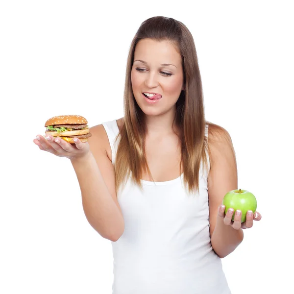 Healthy or tasty? — Stock Photo, Image