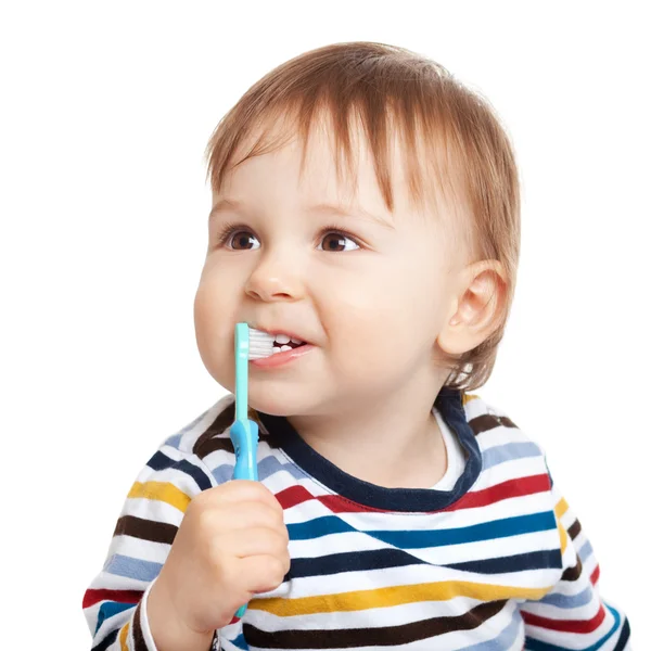 Escovar os dentes é divertido — Fotografia de Stock