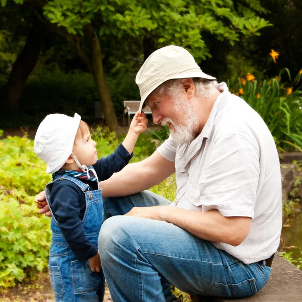 Playing with hats — Stock Photo, Image