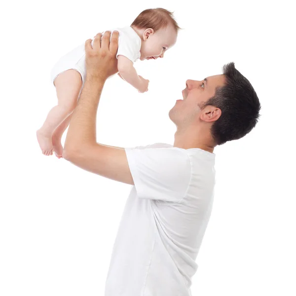 Fazendo rostos para bebê — Fotografia de Stock