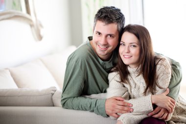 güzel genç çift rahatlatıcı