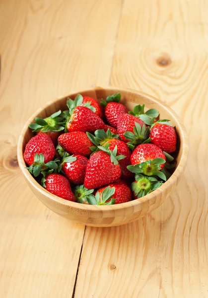 Strawberries in bowl — Stock Photo, Image