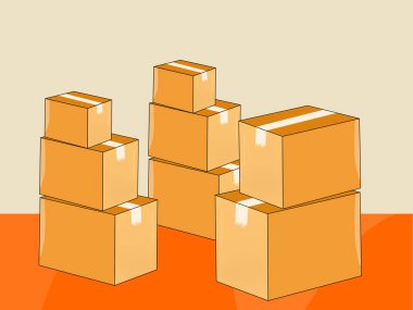 Karton kutular, ambalaj ürünleri, nakliyat, depolama veya depolama için