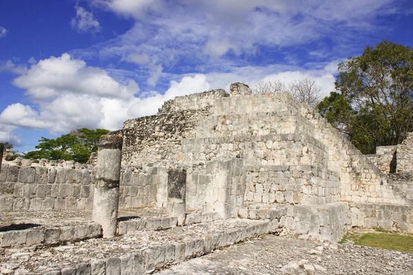 Руїни Кампече Піраміди Едзни Майянське Археологічне Місце Кампече Мексика Грудня — стокове фото