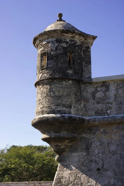 Eingang Von Fort San Miguel Campeche Mexiko Dezember 2021 — Stockfoto