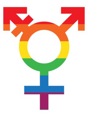 Gökkuşağının renkleriyle LGBT topluluğunun dereceli arkaplanı