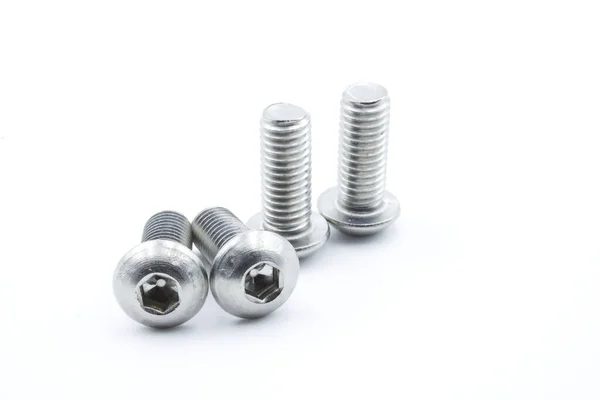 Stainless Button Head Millimeter Allen Screw — Fotografia de Stock