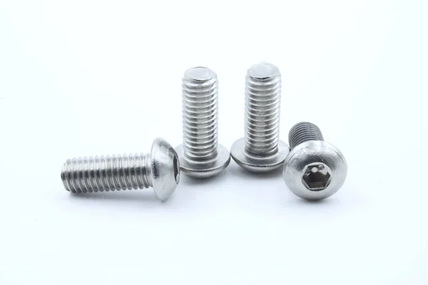 Stainless Button Head Millimeter Allen Screw — ストック写真