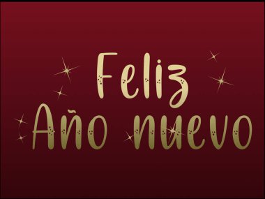 Kırmızı arkaplanlı yeni yıl mektupları