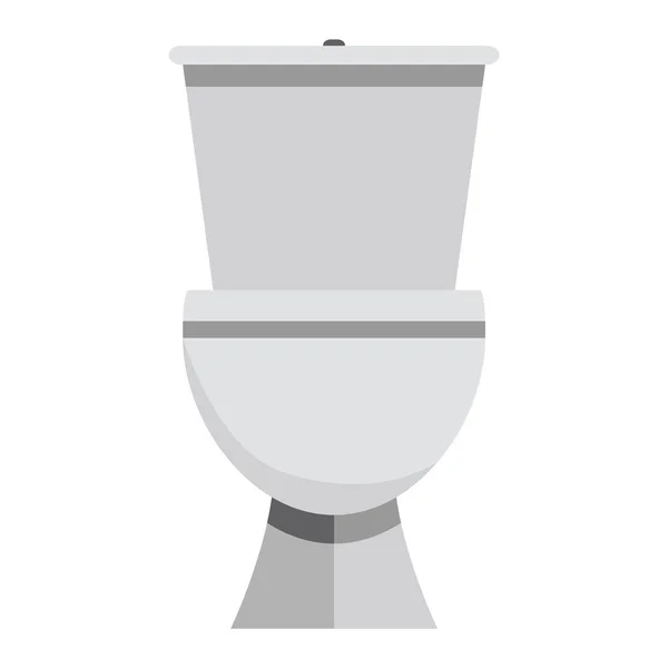 Des Toilettes Dispositif Sanitaire Blanc Céramique Illustration Vectorielle Isolée Sur — Image vectorielle