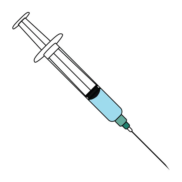 Egy Fecskendő Különböző Anyagok Oldatok Testbe Történő Bevitelére Szolgáló Eszköz — Stock Vector