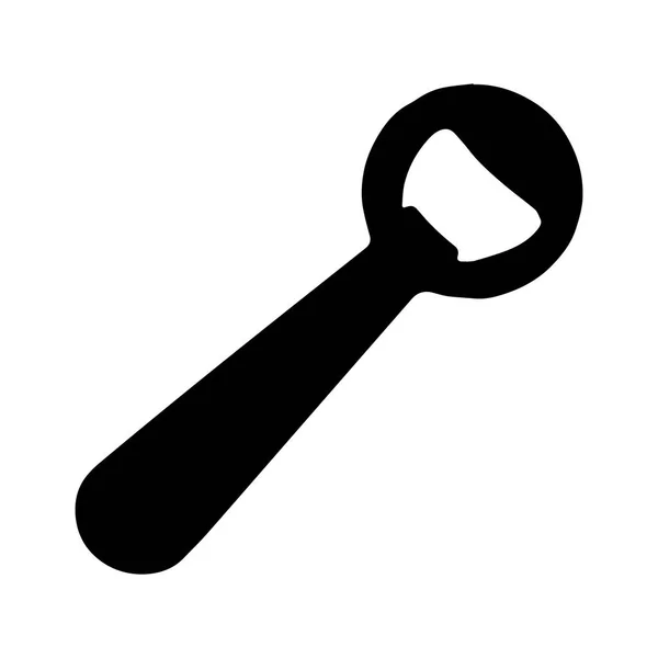 Ikona Otevírání Klíčů Otvírák Láhve Kuchyňský Spotřebič Určený Pro Pohodlné — Stockový vektor