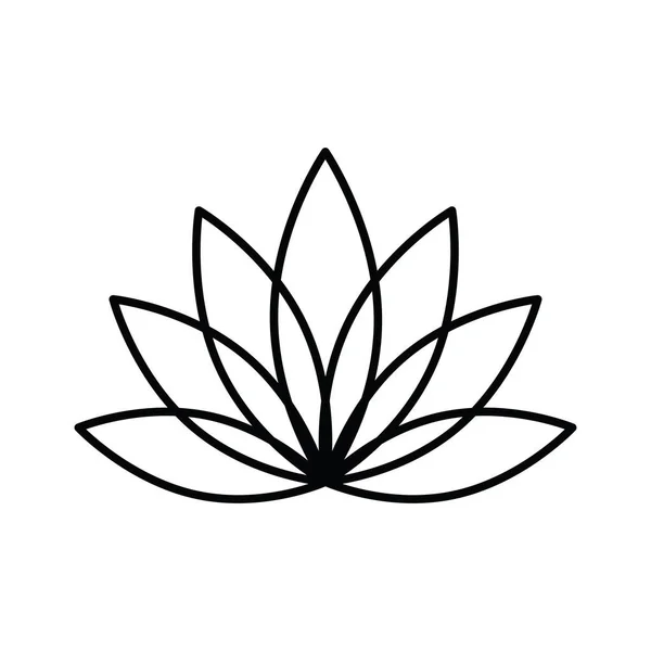 Ikona Lotosu Południowa Roślina Wodna Dużymi Kwiatami Uważana Niektórych Krajach — Wektor stockowy