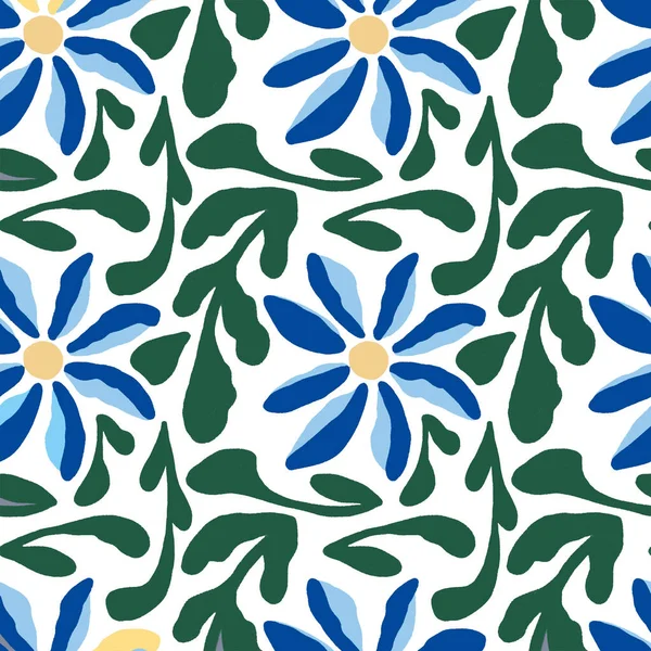 Çiçek deseni. Küçük çiçekli bir resim. Tekstil, baskı, giysi, ambalaj, dekor ve duvar kağıdı için çiçek ve yapraklarla yazdır.