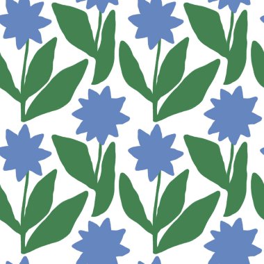 Modern egzotik çiçeklerin deseni. Yaratıcı kolaj modern çiçeksiz desen. Tekstil, baskı, giysi, ambalaj, dekor ve duvar kâğıdı için çiçek ve yapraklı moda şablonu. Çocuk minimalist tarzı