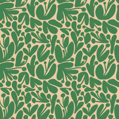 Modern egzotik bitkilerin tasviri. Yaratıcı kolaj modern çiçeksiz desen. Çiçekli moda şablonu ve tekstil, baskı, giysi, ambalaj, dekor ve duvar kağıdı için yapraklar.