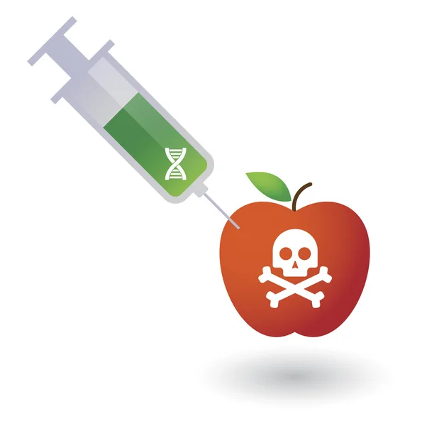 Concept d'alimentation et de santé pomme — Image vectorielle