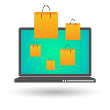 e-ticaret konsept illüstrasyon
