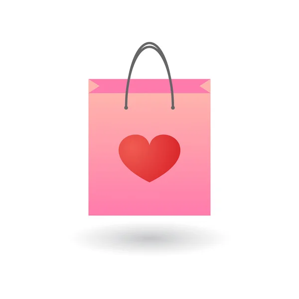 Shopping bag with icon — Stock Vector