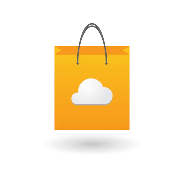 Einkaufstasche mit Symbol — Stockvektor