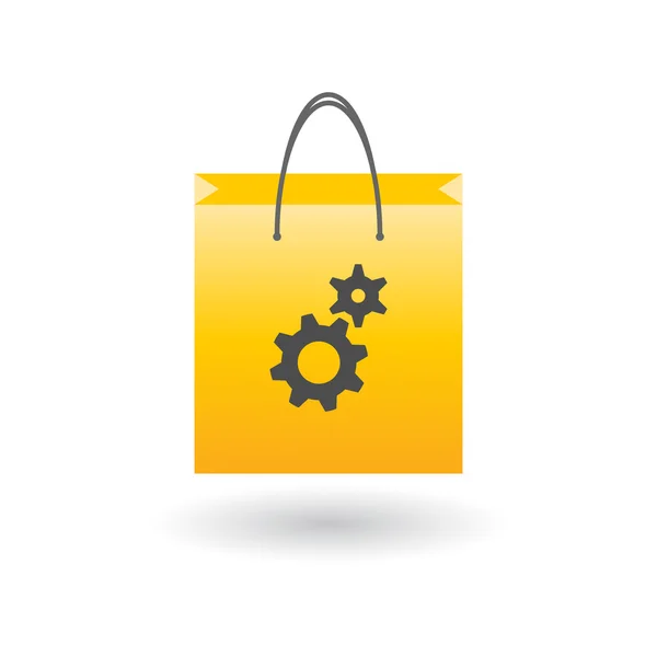 Shopping bag with icon — Stock Vector