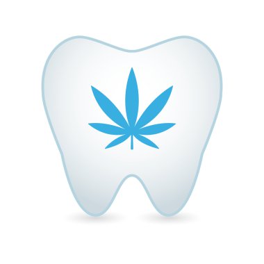 Diş illüstrasyon simge ile