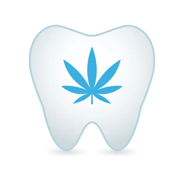 Ilustração do dente com ícone — Vetor de Stock