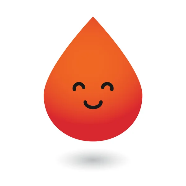 Cute blood drop — Stock Vector