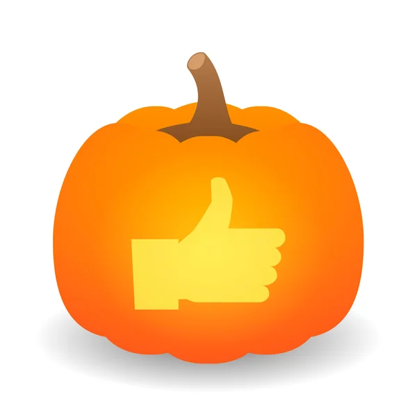 Pumpkin with icon — Stock Vector