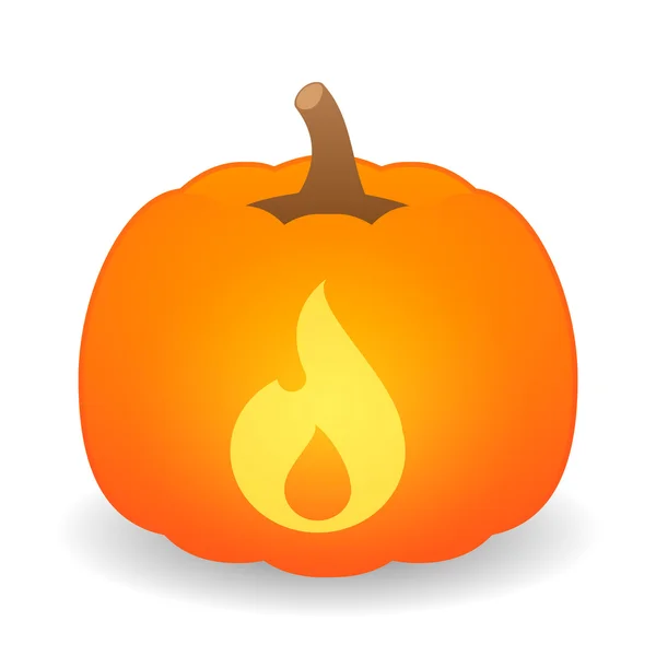 Pumpkin with icon — Stock Vector