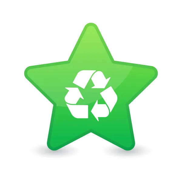 Star with icon — Stock Vector