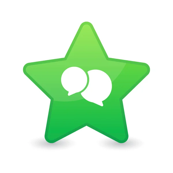 Estrela com ícone — Vetor de Stock