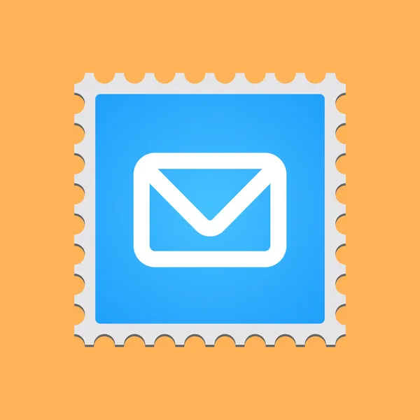 Postai bélyegző ikonnal — Stock Vector