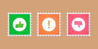 simgeleri ile posta pulları