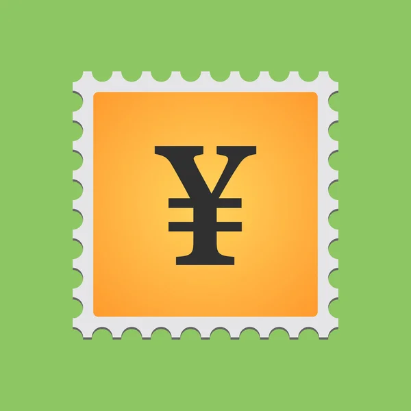Briefmarke mit Symbol — Stockvektor