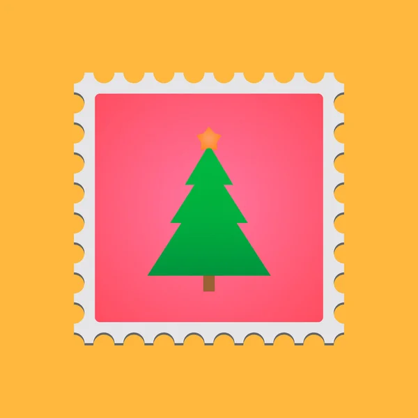 Sello postal con icono — Vector de stock