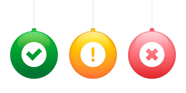 Bolas de Navidad — Vector de stock